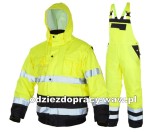 FLASH B  komplet roboczy ocieplany ostrzegawczy żółto-czarny