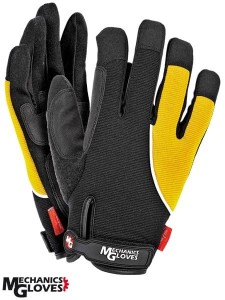 RMC-ANDROMEDA BY rękawice robocze wykonane ze skóry syntetycznej połączonej z tkaniną