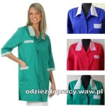 4030 damski fartuch z krótkim rękawem