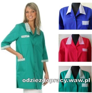 4030 damski fartuch z krótkim rękawem