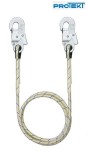 PROTEKT pozioma lina kotwicząca LP100TT, małe zatrzaśniki 2,5m 