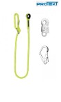 PROTEKT lina bezpieczeństwa LB100HV regulowana z zatrzaśnikami 2m żółta 