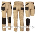 BRIXTON PRACTICAL mocne spodnie robocze 2w1 odpinane nogawki beżowe