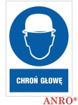 Znak BHP ,,Chroń głowę'', PCV 