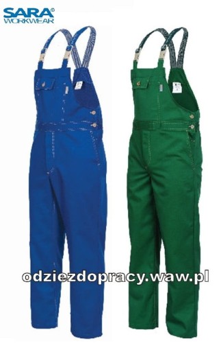 SARA_KAPER_ogrodniczki_robocze_bawełniane