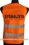 Kamizelka ostrzegawcza SYGNALISTA pomarańczowa