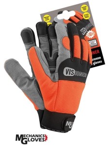 RMC-VISIONER rękawice robocze wykonane z amary połączonej z tkaniną 