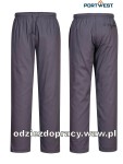 PORTWEST C070SGR spodnie kucharza gastronomiczne szare