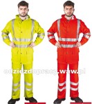 Komplet przeciwdeszczowy ostrzegawczy KPLPUFLUO wysokogatunkowy z elastycznego materiału