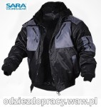 SARA ALPHA WINTER kurtka beaver zimowa 4w1 czarna