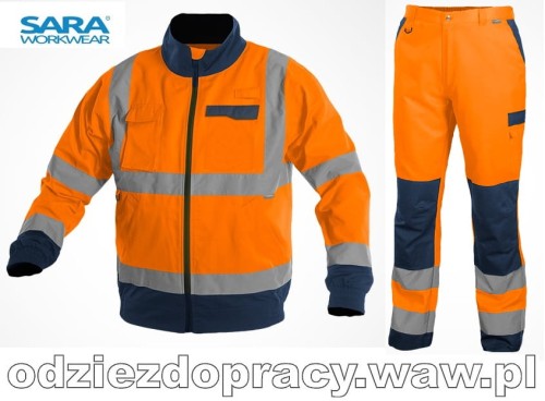 SARA_DROGOWIEC_odblaskowy_komplet_ostrzegawczy_bluza_i_spodnie_pomarańczowo_granatowy.jpg