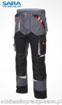 SARA EXPERT polskie spodnie robocze do pasa z dużą ilością kieszeni