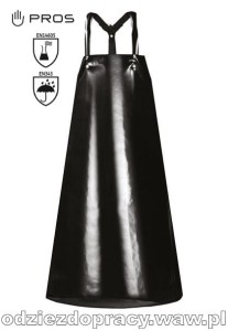 Fartuch przeciwchemiczny kwasoługoochronny  wodoodporny 124 zakładany na szyję