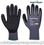PORTWEST A351 DERMIFLEX PLUS wytrzymałe rękawice robocze powlekane nitrylem FOAM GRIP