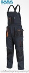 SARA KING ogrodniczki ocieplane z tkaniny zawodowej