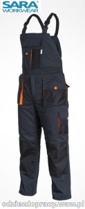 SARA KING ogrodniczki ocieplane z tkaniny zawodowej