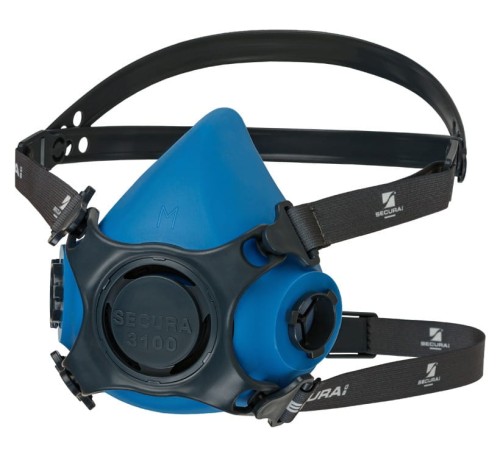 SECURA-3100_maska_wyposażona w nagłowie