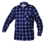 Polska koszula flanelowa bawełniana niebieska duża 3XL 4XL 5XL
