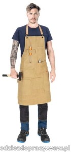 FMETIER Fartuch zapaska z karczkiem z mocnej tkaniny (1)