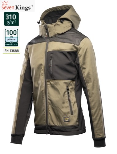 SEVEN_KINGS_KHAKI_bluza_softshell_kurtka_robocza_z_kapturem_khaki.jpg