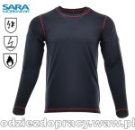 Antystatyczna trudnopalna koszulka 3w1 SARA MULTI PRO z długim rękawem 