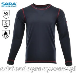 Antystatyczna trudnopalna koszulka 3w1 SARA MULTI PRO z długim rękawem 