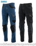 SARA RODEO JEANS  elastyczne spodnie z przewagą bawełny