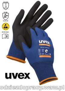 RUVEX-ATHLETIC antyelektrostatyczne rękawice robocze lite ESD
