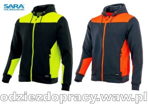 COMFORT PLUS bluza dzianinowa dresowa z kapturem 360g