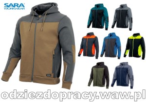 COMFORT PLUS bluza dzianinowa dresowa z kapturem 360g 