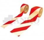 TSCZ taśma ostrzegawcza samoprzylepna biało-czerwona 10 cm, rolka 33 m 