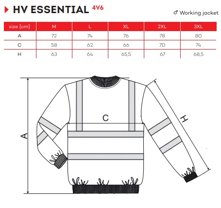 4V6 bluza ostrzegawcza